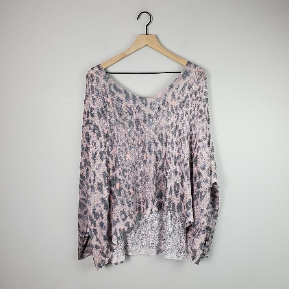 POL Animal Print Multicolor Blouse Small